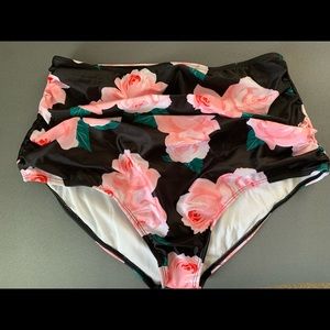 High waisted bikini bottoms